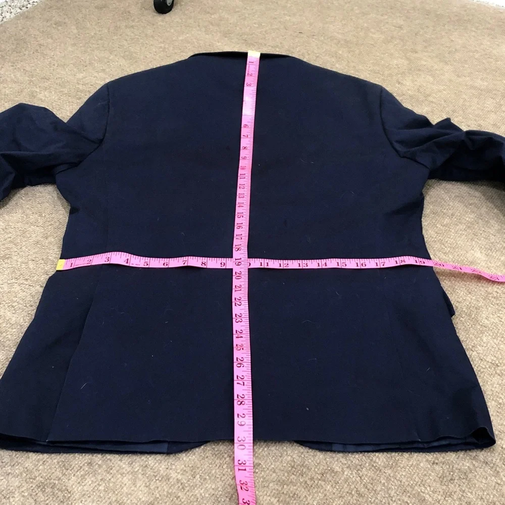 J Crew Thompson Blazer Size 40R Navy Blue Cotton Blend